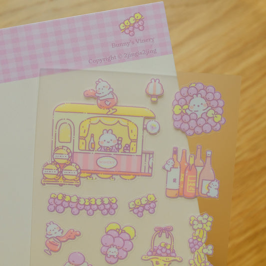 Planche de stickers – Bunny's Fruit Farm : Vignoble – 2jingis2jing
