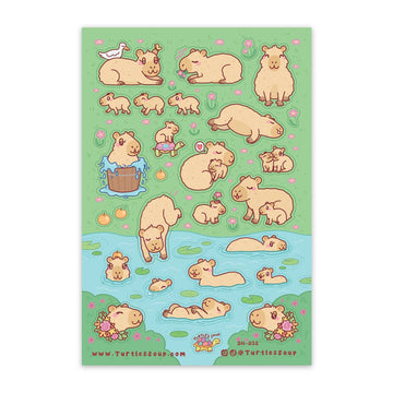 Planche de stickers “Capy Time” – Turtle's Soup