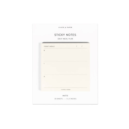 Cloth & Paper – Notes autocollantes "Today's Meals" 1