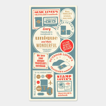Plastic Sheet - Sous-main en plastique 2027 - Regular - Every TRAVELER’S notebook is unique and that’s wonderful