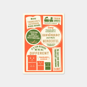 Plastic Sheet - Sous-main en plastique 2027 - Passeport - Every TRAVELER’S notebook is unique and that’s wonderful