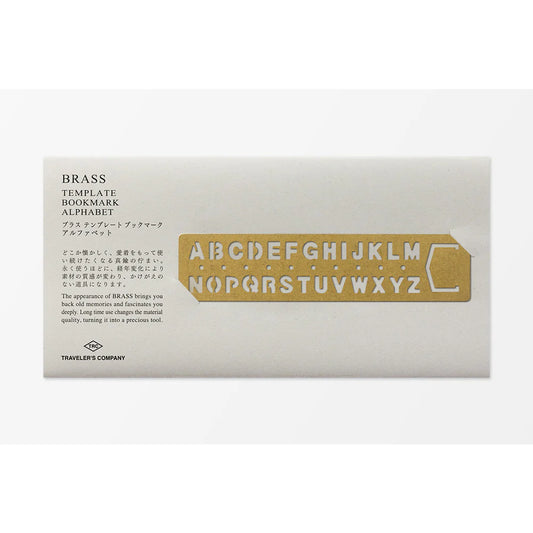 Marque-page Alphabet en laiton