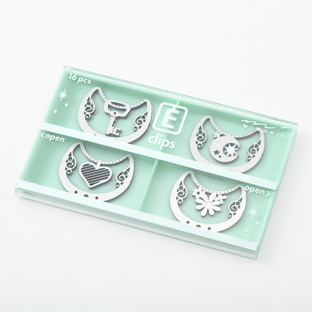 midori-e-clips-fleurs-papeterie-coeur vue 3