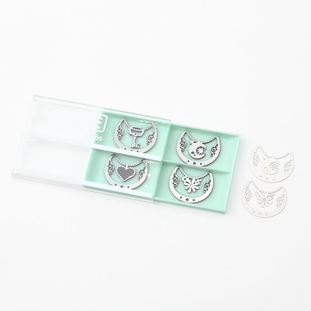 midori-e-clips-fleurs-papeterie-coeur vue 6