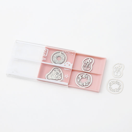 midori-e-clips-fleurs-papeterie-coeur vue 12