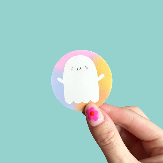 sticker-fantome-heureux vue 1