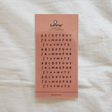 Stickers Lettres majuscules n°1120 Suatelier