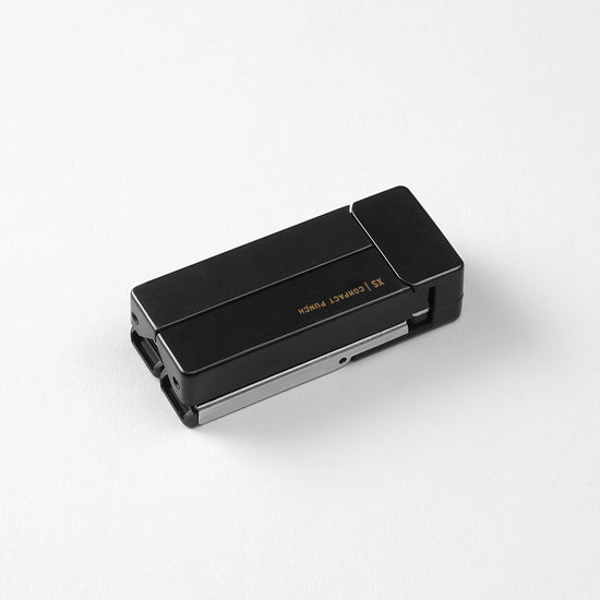 Mini perforatrice 2 trous pliable xs compact noire