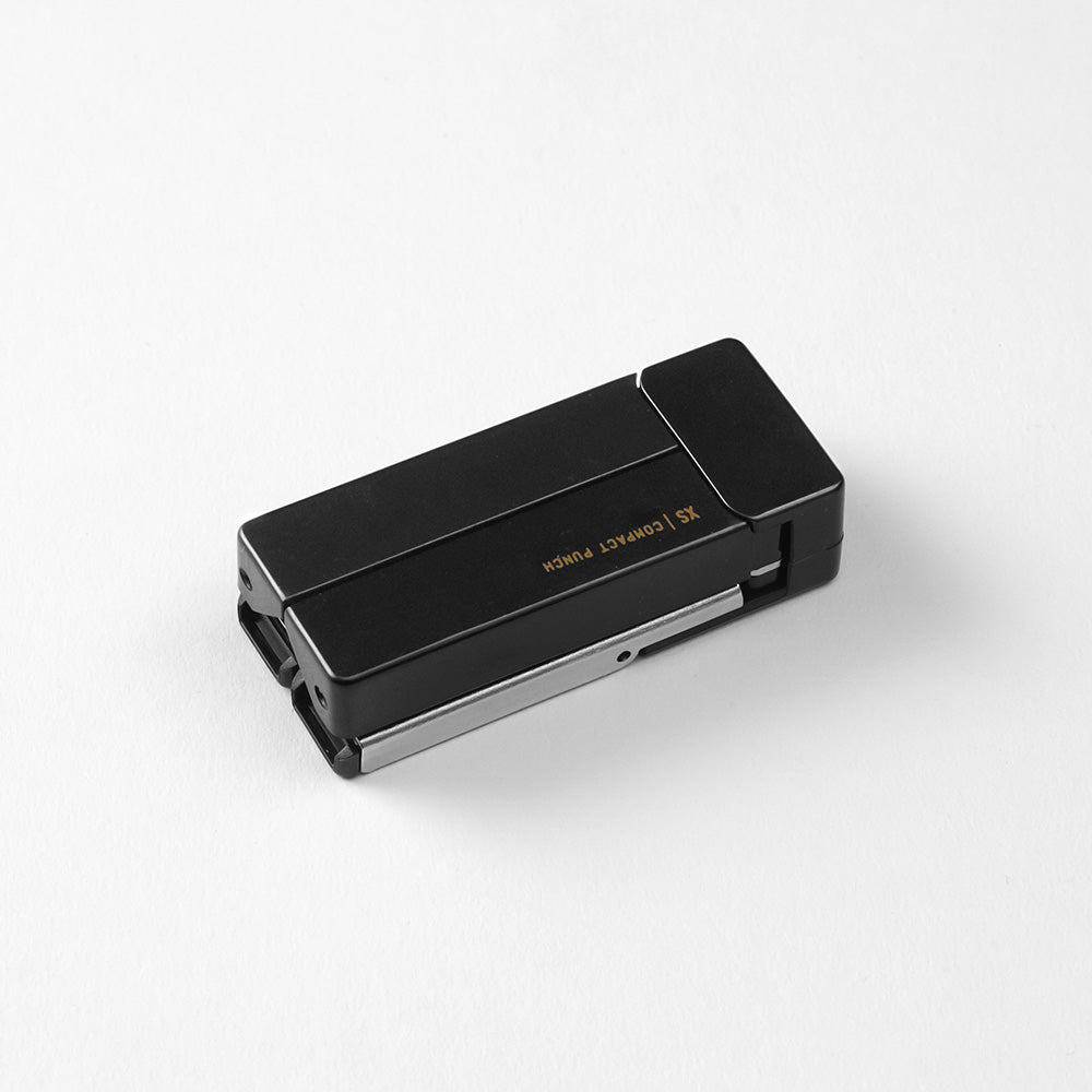 Mini perforatrice 2 trous pliable xs compact noire