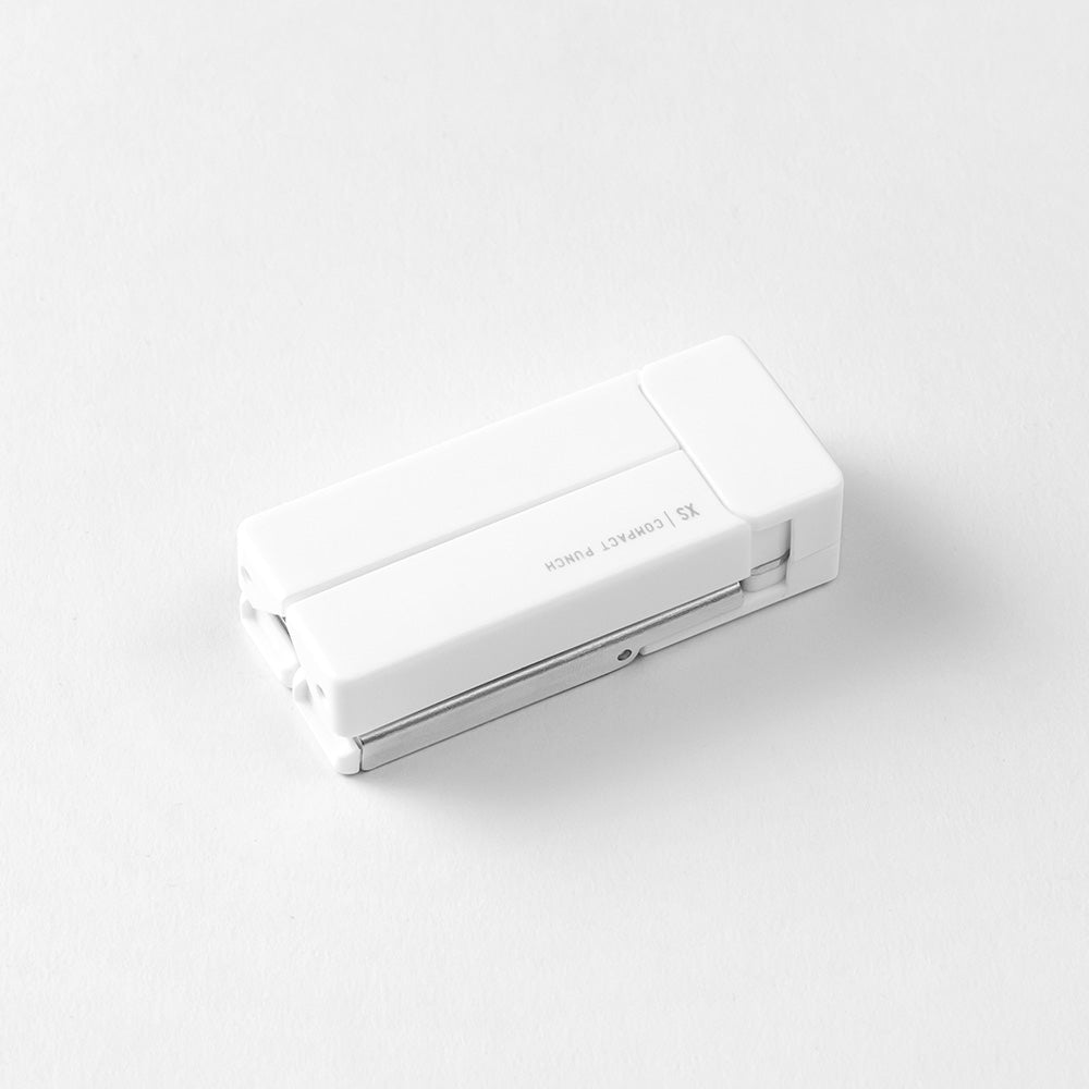 Mini perforatrice 2 trous pliable compact xs blanche