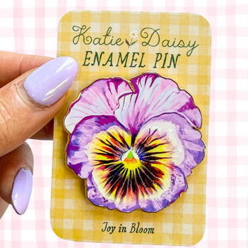 Pin's émaillé Katie Daisy – Pensée violette