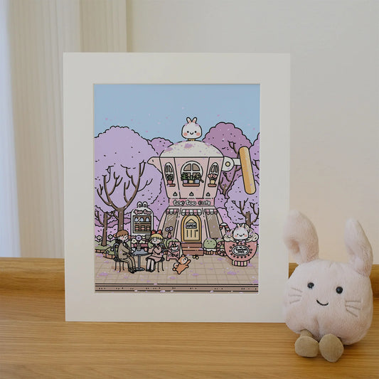 Affiche « Bunny Cafe » – 2jingis2jing