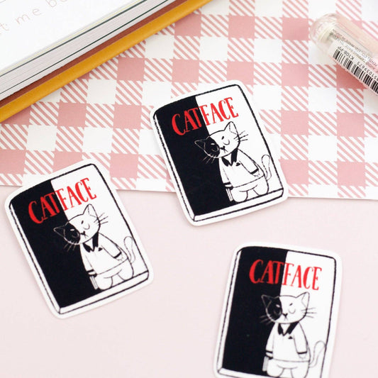 Sticker « Catface » – Chats au cinéma | My Sweet Paper Card