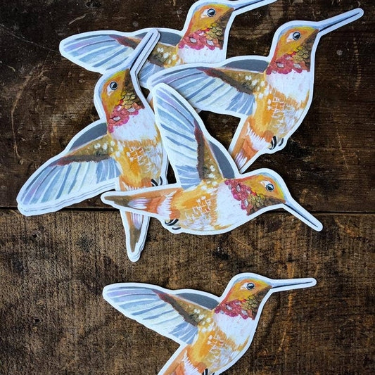 Katie Daisy – Sticker mat Colibri Rufous