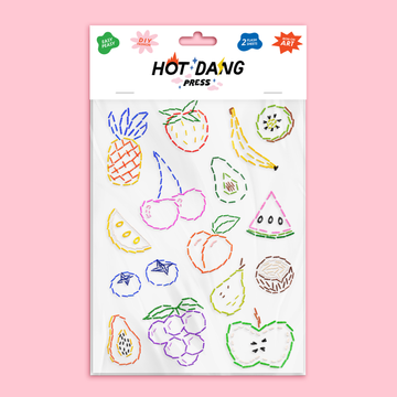 Patch thermocollant Hot Dang Press fruits brodés