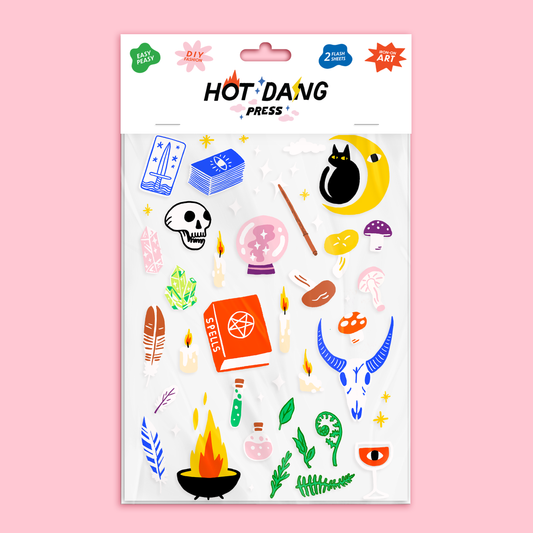 Patch Thermocollant Hot Dang Press Witchy