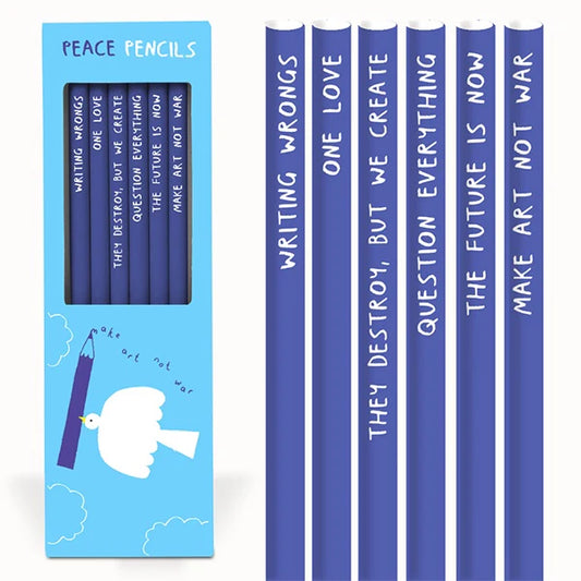 Ensemble de crayons de bois - Peace - Sharp & Blunt