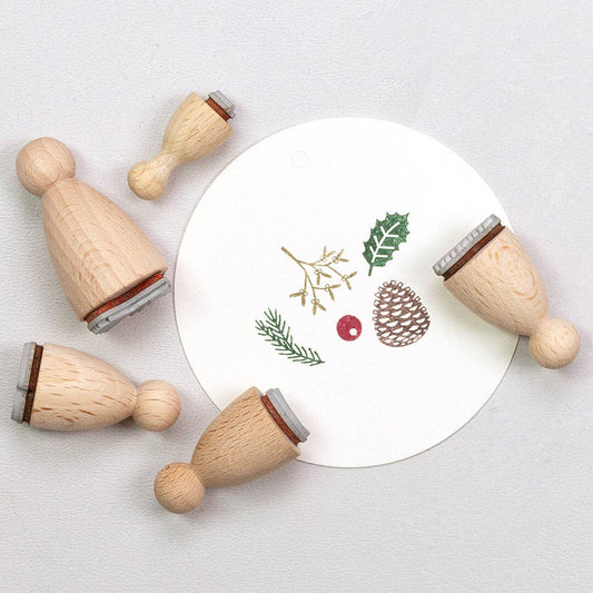 Ensemble de 5 tampons Forêt d'hiver - Perlenfisher