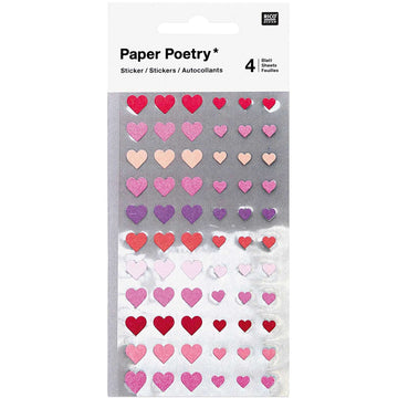 Paper Poetry – Stickers Cœurs (264 pièces)