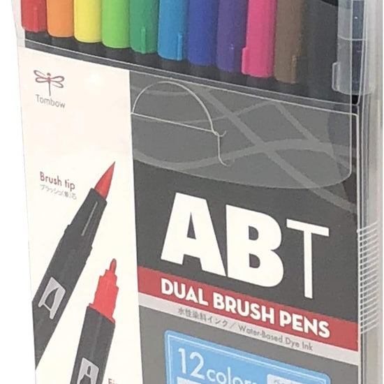 Set 12 feutres Dual Brush Pens ABT Tombow basic