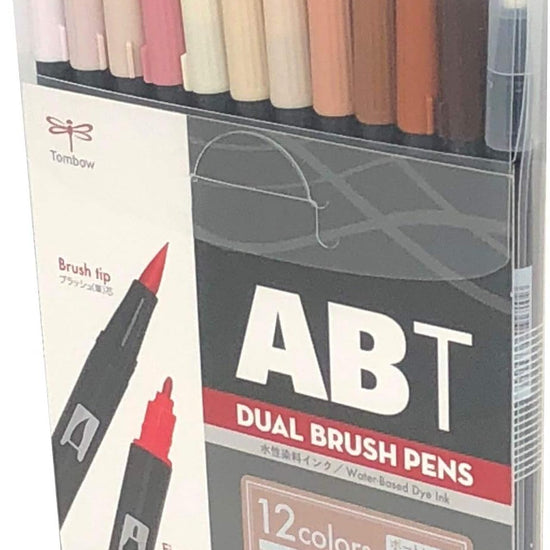 Set 12 feutres Dual Brush Pens ABT Tombow Portrait