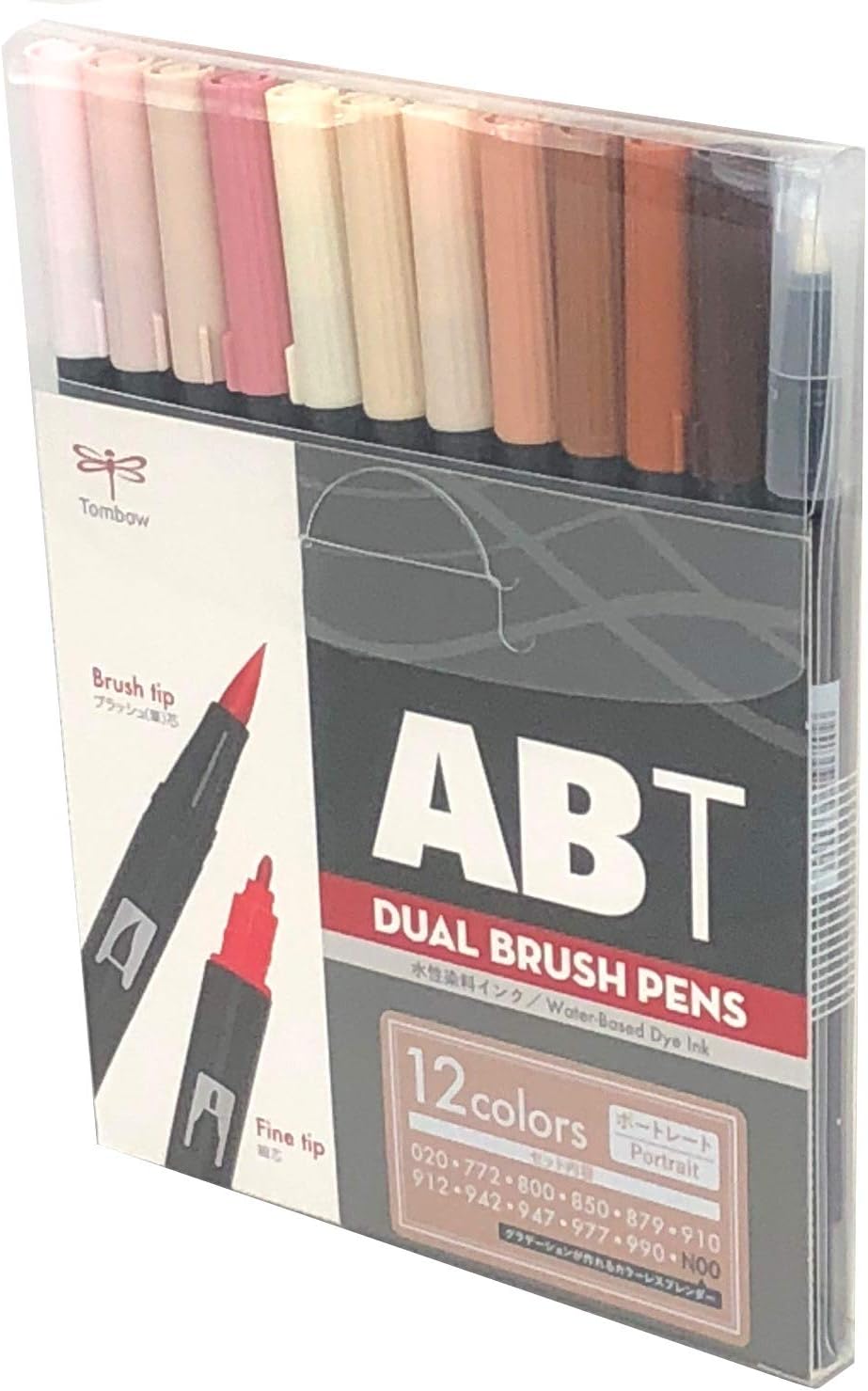 Set 12 feutres Dual Brush Pens ABT Tombow Portrait