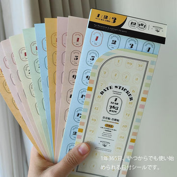 Planche de Stickers Calendrier perpétuel Vintage – BenStore