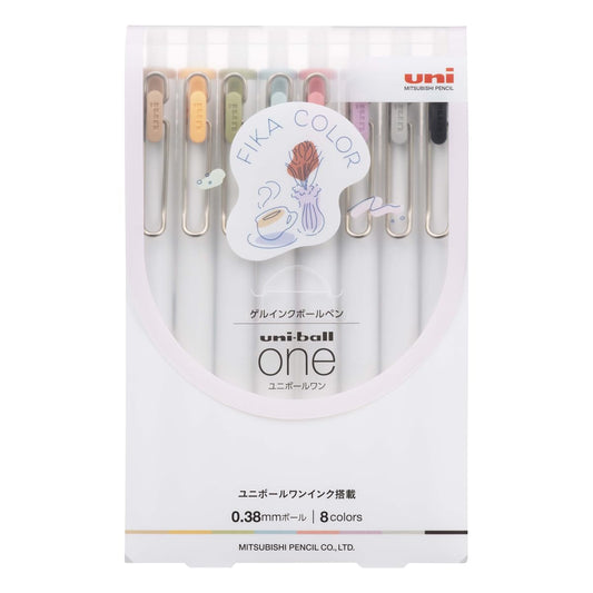 Set de stylos gel Uni-ball One (x8)