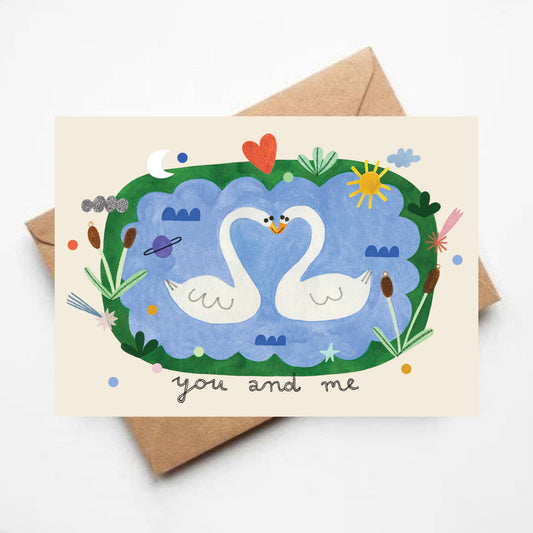 Carte d’amour « SWANS » – Daria Solak
