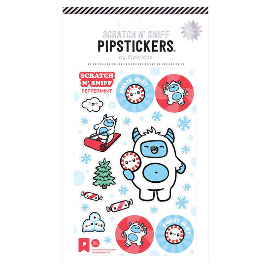 Stickers Scratch n' Sniff Yeti Pipsticks