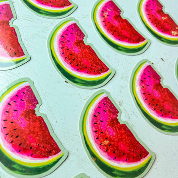 Sticker pailleté Katie Daisy – Pastèque