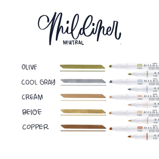 Feutre Mildliner Highlighter – Zebra Pen - Double pointe - Coloris au choix