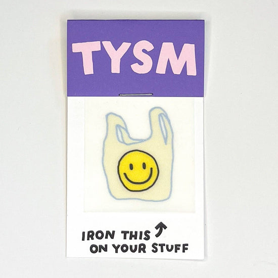 merci-sac-de-courses-sourire-petit-quelque-chose-carte-thermocollante vue 1