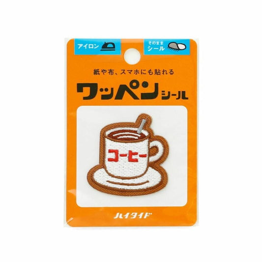 Patch brodé autocollant & thermocollant – New Retro Coffee (Hightide)
