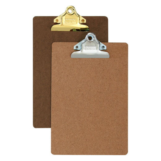 Clipboard - Bois recyclé et pince métal