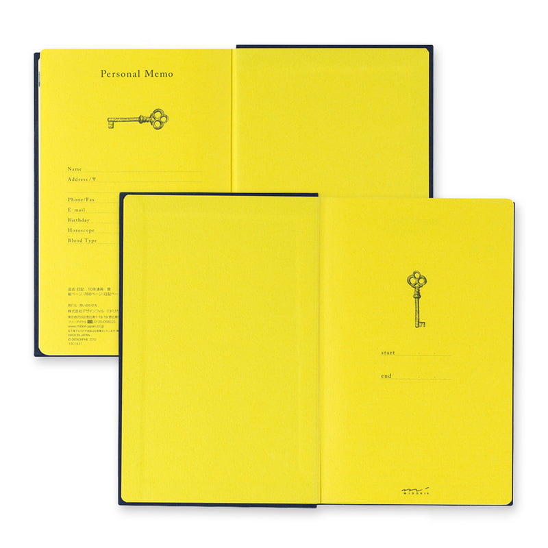 Agenda 10 ans – Noir – Midori présentation