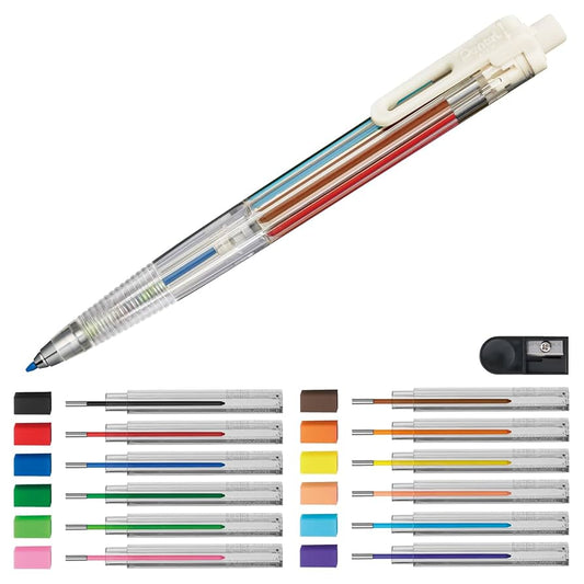 Pentel Multi 8 – Portemine multicolore 2.0 mm - avec recharges ou sans recharge 2