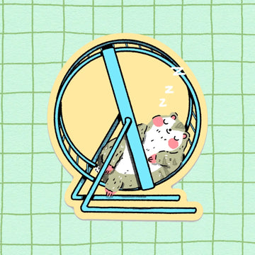 Sticker Hamster Sieste – Bloemkolie