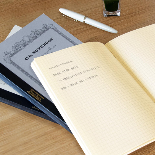 Cahier Premium C.D. Notebook Apica - A5 - Papier Crème - Réglure au choix