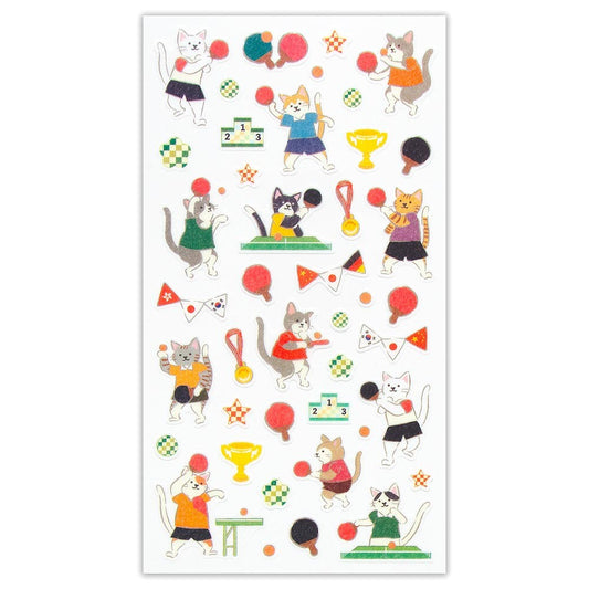 Stickers japonais – Tennis de table & cyclisme