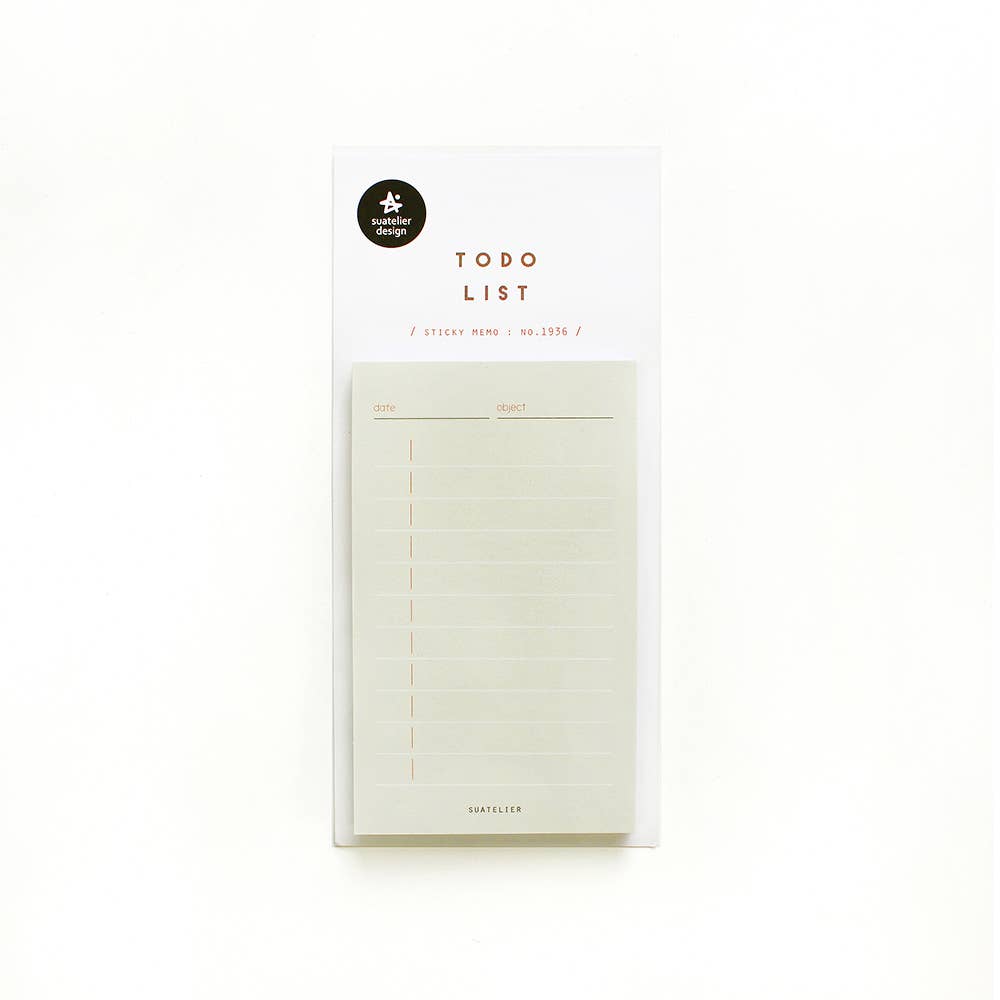 Sticky notes To do list Suatelier design