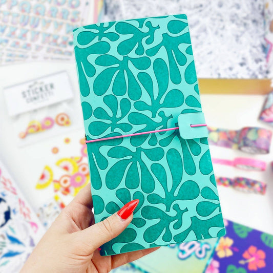 Housse de carnet de voyage – Pipsticks - Modèle Succulent