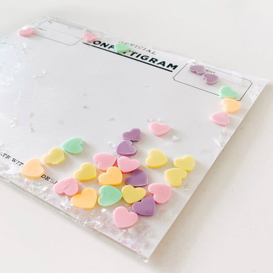 Carte Confettigramme – Sweethearts – Love/Valentine