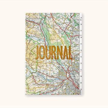 Journal de collection vintage – Multi-papiers & pochettes à souvenirs – Dorure or – Sukie