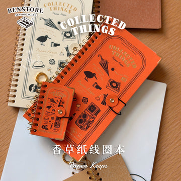Carnet à spirale rétro – Collected Things | BenStore (Mini ou Standard)