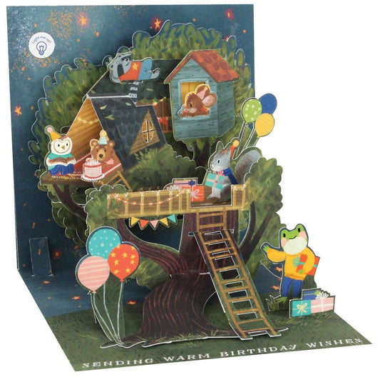 Carte3D lumineuse – Cabane dans les arbres