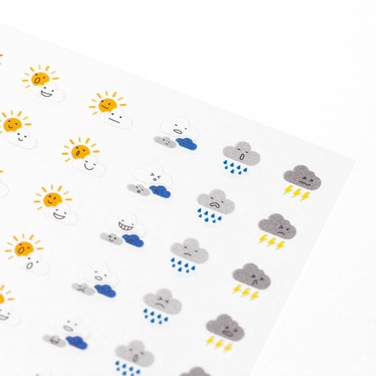 Stickers Repositionnables - Météo nuages