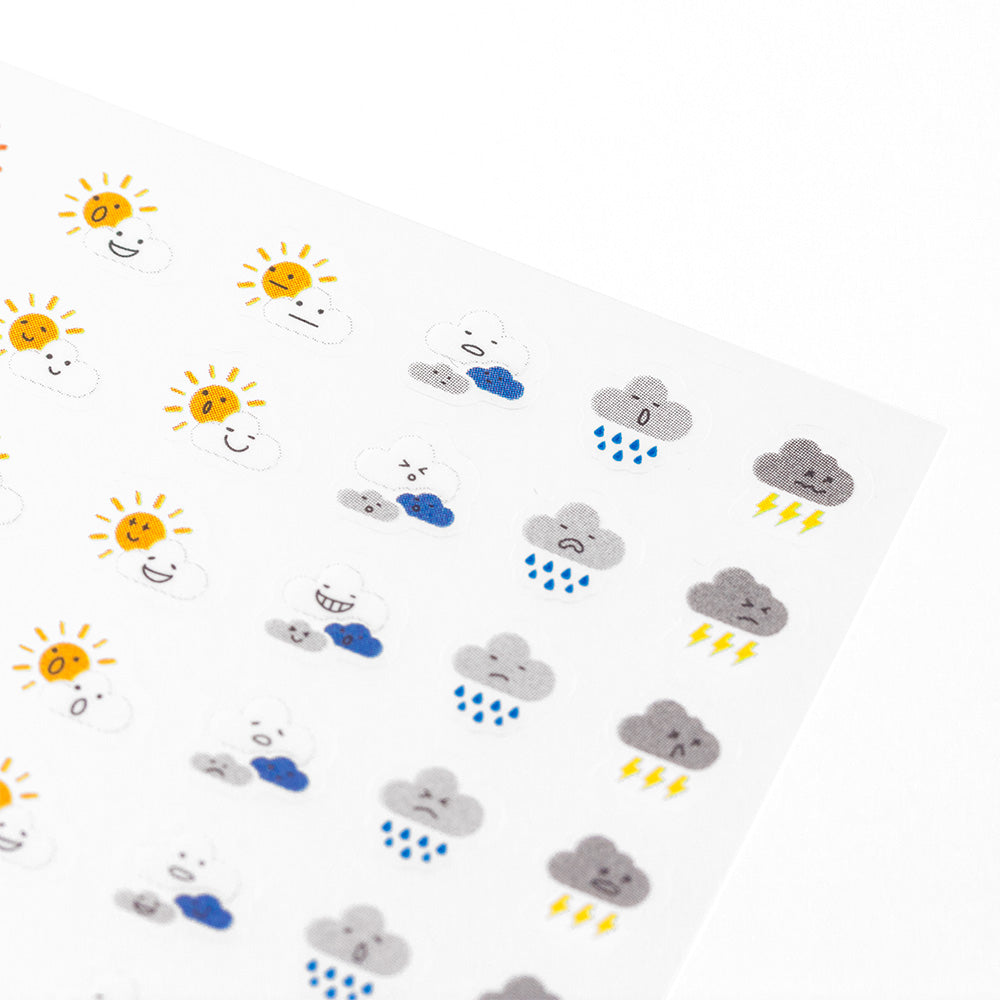 Stickers Repositionnables - Météo nuages