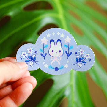 Sticker vinyle Rabbit Flower Seal – Thousand Skies