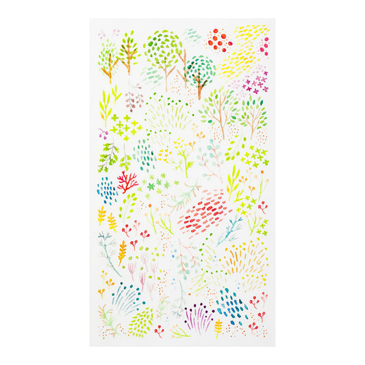 Transfert Stickers – Aquarelle - Midori planche